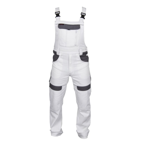 SPODNIE OCHRONNE OGRODNICZKI CORTON 100% BAWEŁNA ELEMENTY ODBLASKOWE GRANATOWO-NIEBIESKIE