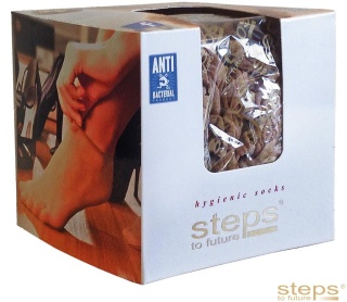 STOPKI HIGIENICZNE CIELISTE DO MIERZENIA OBUWIA BEŻOWE