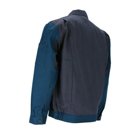 BLUZA OCHRONNA ROBOCZA BAWEŁNIANA MĘSKA BOMULL, BIAŁO-SZARA