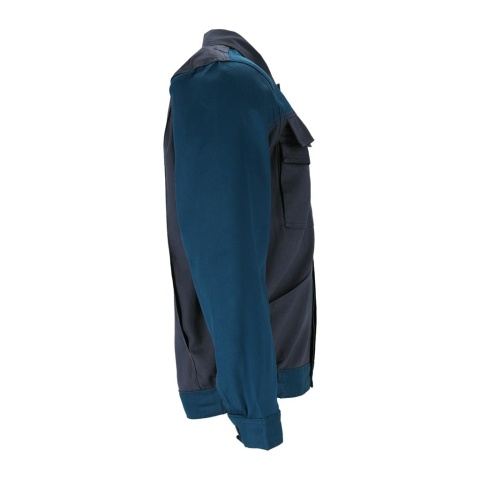 BLUZA OCHRONNA ROBOCZA BAWEŁNIANA MĘSKA BOMULL, CIEMNOSZARO-NIEBIESKA