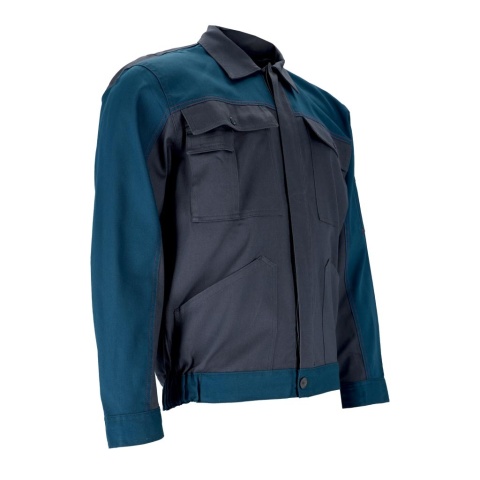 BLUZA OCHRONNA ROBOCZA BAWEŁNIANA MĘSKA BOMULL, BIAŁO-SZARA