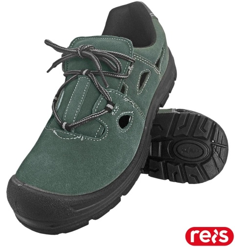 BUTY BEZPIECZNE ALACE-S1, S1 SRC, SANDAŁY ROBOCZE ZAMSZOWE