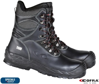 BUTY BEZPIECZNE BERING-NEW, KOZAKI OCIEPLANE ROBOCZE, S3 WR CI HRO SRC, ODPORNE, GUMOWE