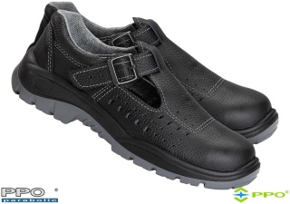 BUTY BEZPIECZNE POS41, S1 FO SR, SANDAŁY Z PODNOSKIEM