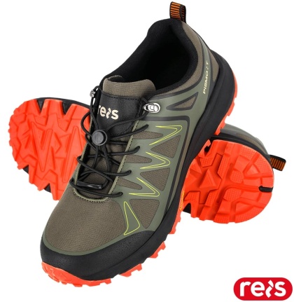 BUTY SPORTOWE PIEMONT PÓŁBUTY DO PRACY I GÓRSKICH WĘDRÓWEK, ZIELONO-CZARNO-POMARAŃCZOWE