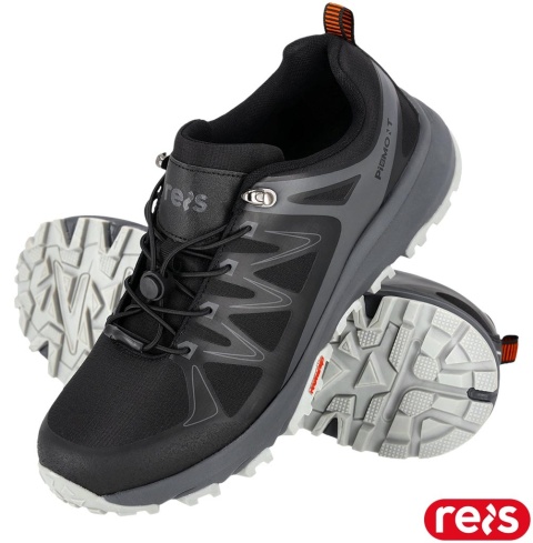 BUTY SPORTOWE PIEMONT DO PRACY I GÓRSKICH WĘDRÓWEK CZARNO-SZARE