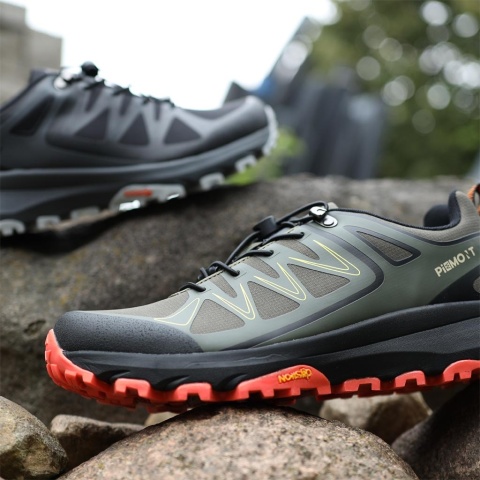 BUTY SPORTOWE PIEMONT DO PRACY I GÓRSKICH WĘDRÓWEK CZARNO-SZARE