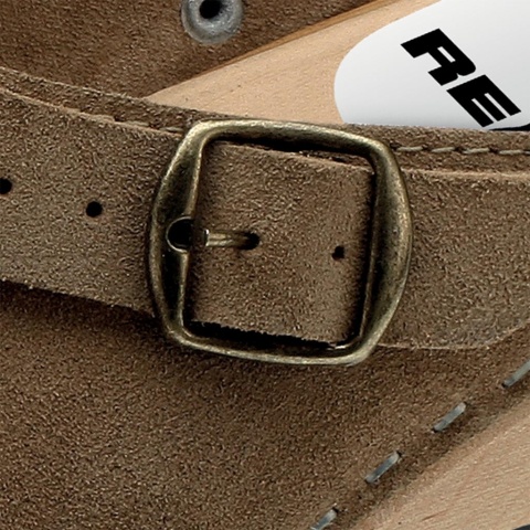 BUTY ZAWODOWE DREGLBE PANTOLETY ZDROWOTNE, KLAPKI DREWNIANE CHODAKI, DREWNIAKI, ANTYPOŚLIZGOWE BEŻOWE