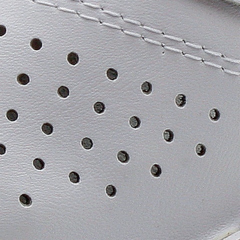 BUTY ZAWODOWE KLADZSP, KLAPKI PERFOROWANE, SKÓRZANE, PROFIL ORTOPEDYCZNY, GRANATOWO-BIAŁE