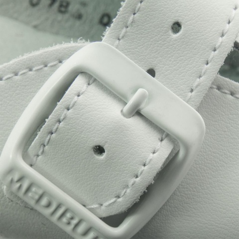 BUTY ZAWODOWE KLADZWK KLAPKI DAMSKIE PERFOROWANE, ANTYPOŚLIZGOWE, ANTYSTATYCZNE, BIAŁE