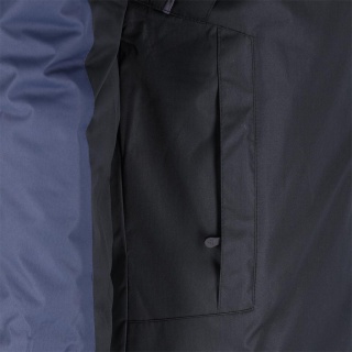 KURTKA OCHRONNA OCIEPLANA POLAREM BORG, CZARNO-GRANATOWA