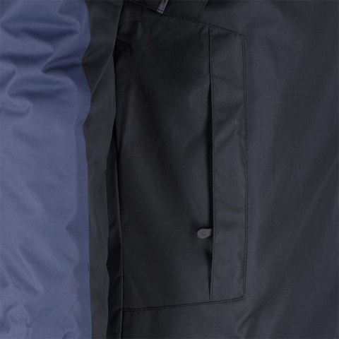 KURTKA OCHRONNA OCIEPLANA POLAREM BORG, CZARNO-GRANATOWA