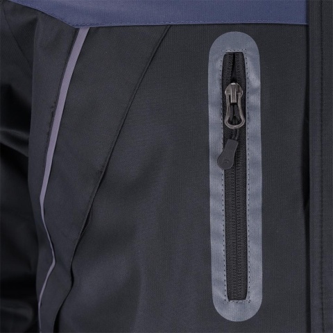 KURTKA OCHRONNA OCIEPLANA POLAREM BORG, CZARNO-GRANATOWA