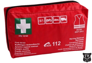 APTECZKA PIERWSZEJ POMOCY ASAM-DUO SAMOCHODOWA Z KAMIZELKĄ OSTRZEGAWCZĄ