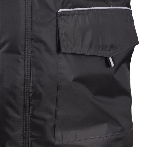 BEZRĘKAWNIK OCHRONNY OCIEPLANY MĘSKI Z KIESZENIAMI I ODBLASKAMI ARIZONA SZARO-CZARNY