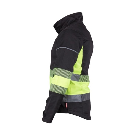 BLUZA OCHRONNA BAX ELASTYCZNA ROBOCZA Z PASAMI ODBLASKOWYMI GRANATOWO-ŻÓŁTA