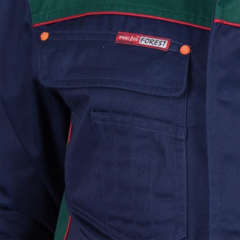 BLUZA OCHRONNA Z WYSOKIEJ JAKOŚCI MATERIAŁU, ROBOCZA FOREST GRANATOWO-ZIELONA