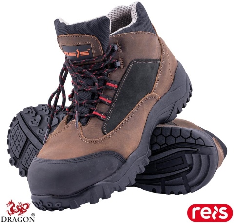 BUTY BEZPIECZNE BCH TRZEWIKI ZE SKÓRY, S3 SRC HRO, PODNOSEK, ODPORNE NA KONTAKT Z GORĄCYM PODŁOŻEM