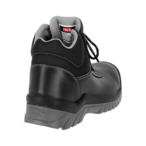 BUTY BEZPIECZNE BOLT-T, TRZEWIKI ZE SKÓRY BAWOLEJ, NADLANE GUMĄ, KWVLAROWA WKŁADKA, PODNOSEK, S1 PL SR FO