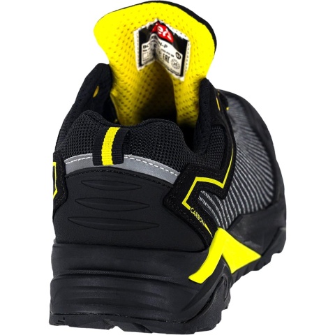 BUTY BEZPIECZNE CARBON-T, PÓŁBUTY SZNUROWANE, MIKROFIBRA, KOMPOZYTOWA WKŁADKA I PODNOSEK, S3S FO SR, ODBLASKI