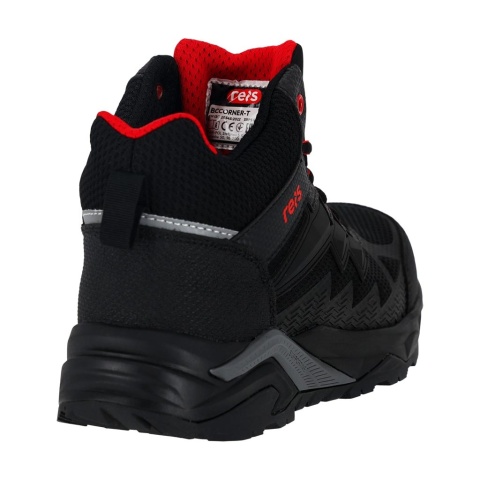 BUTY BEZPIECZNE CORNER, SBPS FO SR, TRZEWIKI SZNUROWANE Z MATERIAŁU, KOMPOZYTOWA WKŁADKA I PODNOSEK, GUMOWE OBLANIE