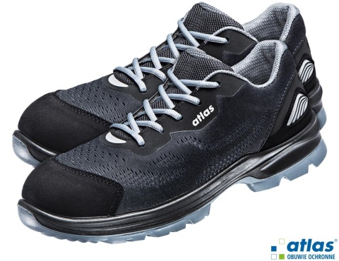 BUTY BEZPIECZNE FLASH1305 ATLAS, S1P, PÓŁBUTY Z ALUMINIOWYM PODNOSKIEM I WKŁADKĄ ANTYPRZEBICIOWĄ