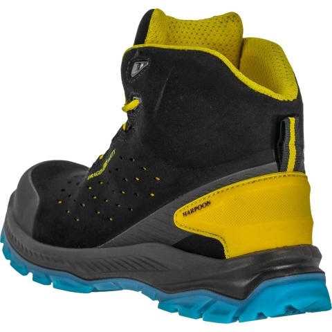 BUTY BEZPIECZNE HARPOON TRZEWIKI ZE SKÓRY ZAMSZOWEJ, KOMPOZYTOWA WKŁADKA I PODNOSEK, S1PS SR FO, GUMOWE OBLANIE