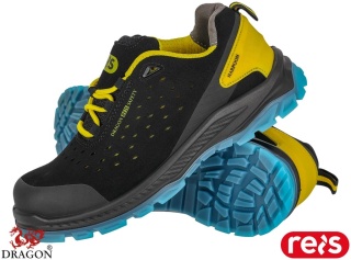 BUTY BEZPIECZNE HARPOON PÓŁBUTY ZE SKÓRY ZAMSZOWEJ, KOMPOZYTOWA WKŁADKA I PODNOSEK, S1PS SR FO, GUMOWE OBLANIE