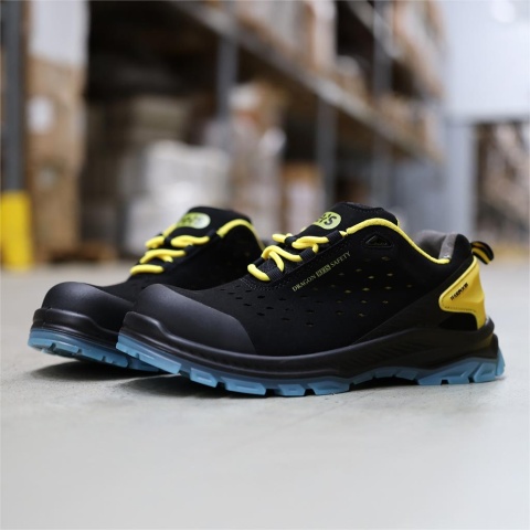 BUTY BEZPIECZNE HARPOON PÓŁBUTY ZE SKÓRY ZAMSZOWEJ, KOMPOZYTOWA WKŁADKA I PODNOSEK, S1PS SR FO, GUMOWE OBLANIE