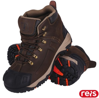 BUTY BEZPIECZNE HEWER TRZEWIKI ZE SKÓRY CRAZY HORSE, ODPORNE NA WODĘ, KOMPOZYTOWA WKŁADKA I PODNOSEK