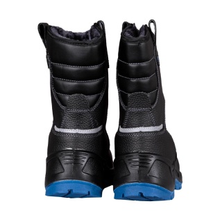 BUTY BEZPIECZNE ISLANDIG KOZAKI OCIEPLANE ZE SKÓRY WCIAGANE, S3 SRC, GUMOWE OBLANIE, PODNOSEK