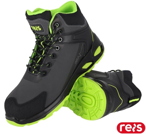 BUTY BEZPIECZNE LIVE, TRZEWIKI SZNUROWANE Z NUBUKU, S3S FO SR, WKŁADKA KEVLAROWA, PODNOSEK KOMPOZYTOWY