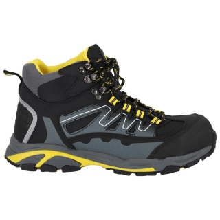 BUTY BEZPIECZNE RAD TRZEWIKI Z MIKROFIBRY, S1 PS SR, PODNOSEK, WKŁADKA ANTYPRZEBICIOWA, ODBLASKI