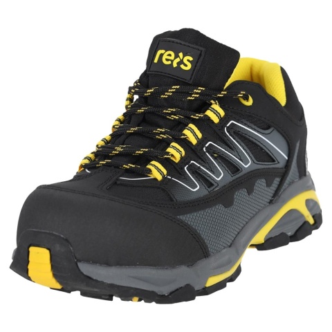 BUTY BEZPIECZNE RAD PÓŁBUTY Z MIKROFIBRY, S1 PS SR, PODNOSEK, WKŁADKA ANTYPRZEBICIOWA, ODBLASKI