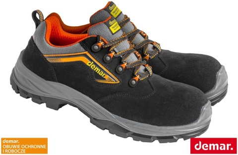 BUTY BEZPIECZNE SOLO S1 PÓŁBUTY ANTYELEKTROSTATYCZNE, WELUR, ODPORNE NA OLEJE, BENZYNĘ