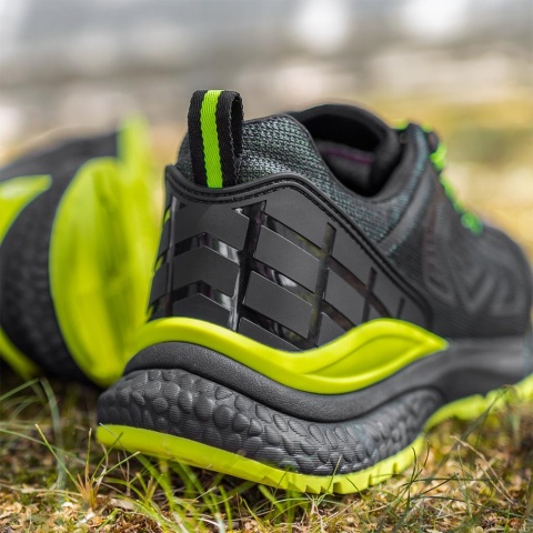 BUTY BEZPIECZNE TANG, PÓŁBUTY SZNUROWANE, S1 PS SR, KEVLAROWA WKŁADKA, PODNOSEK