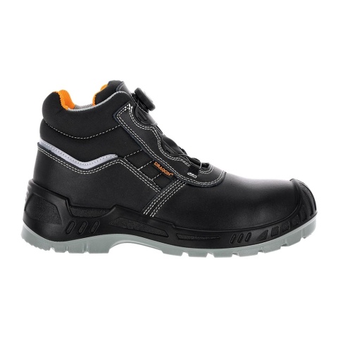 BUTY BEZPIECZNE TITAN-GLAT TRZEWIKI ZE SKÓRY, SYSTEM SZNURÓWEK STRUNOWYCH SPINON, S3S FO SR