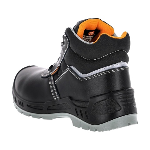 BUTY BEZPIECZNE TITAN-GLAT TRZEWIKI ZE SKÓRY, SYSTEM SZNURÓWEK STRUNOWYCH SPINON, S3S FO SR