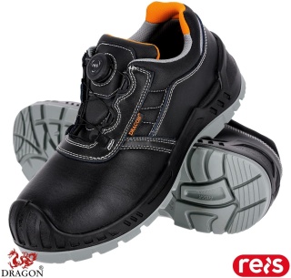 BUTY BEZPIECZNE TITAN-GLAT PÓŁBUTY ZE SKÓRY, SYSTEM SZNURÓWEK STRUNOWYCH SPINON, S3S FO SR