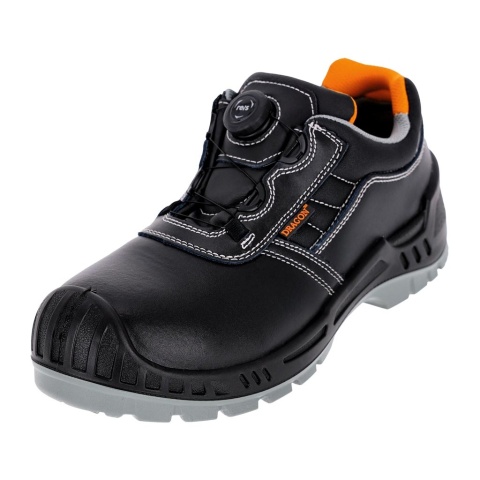 BUTY BEZPIECZNE TITAN-GLAT PÓŁBUTY ZE SKÓRY, SYSTEM SZNURÓWEK STRUNOWYCH SPINON, S3S FO SR