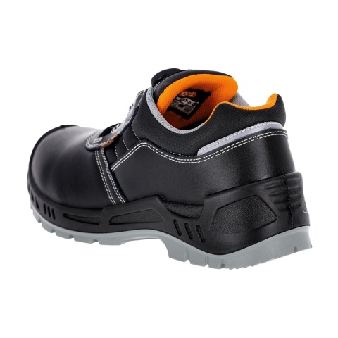 BUTY BEZPIECZNE TITAN-GLAT PÓŁBUTY ZE SKÓRY, SYSTEM SZNURÓWEK STRUNOWYCH SPINON, S3S FO SR