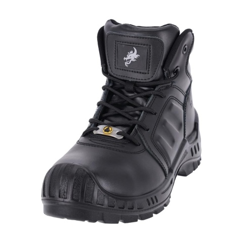 BUTY BEZPIECZNE TITAN-HARX, TRZEWIKI Z KEVLAROWĄ WKŁADKĄ, ANTYELEKTROSTATYCZNE, KOMPOZYTOWY PODNOSEK, WZMOCNIONE NA CZUBKU