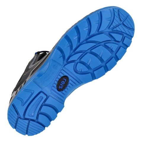 BUTY SANDAŁY SZNUROWANE, TITANBLUE_S ZE SKÓRY BYDLĘCEJ, S1PS SR FO, GUMA NA CZUBKU BUTA