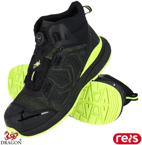 BUTY BEZPIECZNE TANG-ROL TRZEWIKI ZAKRYWAJĄCE KOSTKĘ, S1PS FO SR, KEVLAROWA WKŁADKA, SYSTEM SZNUROWANIA STRUNOWEGO SPINON