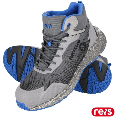 BUTY BEZPIECZNE, RENOVA, MĘSKIE TRZEWIKI SZNUROWANE, PODNOSEK, KEVLAROWA WKŁADKA