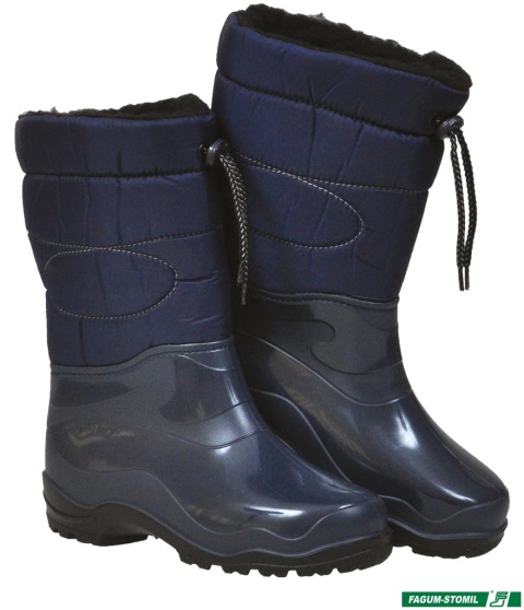BUTY OCIEPLANE SNOW KOZAKI DAMSKIE ZIMOWE PCV WODOCHRONNE