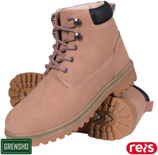 BUTY TYPU TRZEWIKI SZNUROWANE ORTEN PUDROWY RÓŻ