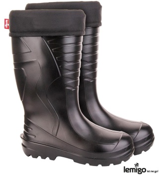BUTY Z TWORZYWA EVA HIGHLANDER, FILCOWY OCIEPLACZ, CAŁOROCZNE GUMOWCE, KALOSZE