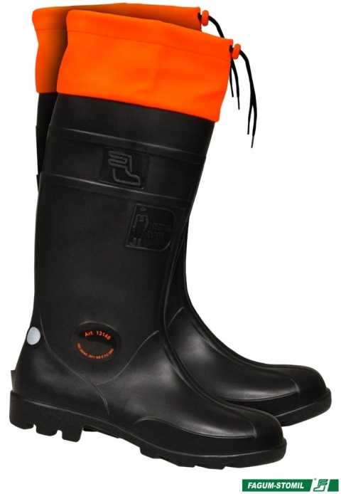 BUTY ZAWODOWE 13148, SB E FO SRC, GUMOWCE FLUO NA BUDOWĘ, STALOWY PODNOSEK