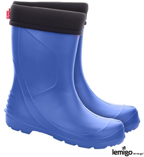 BUTY ZAWODOWE DAKOTA KALOSZE DAMSKIE NIEBIESKIE KRÓTKIE DO POŁOWY ŁYDKI